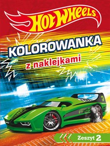 Obrazek Hot Wheels Kolorowanka z naklejkami. Zeszyt 2