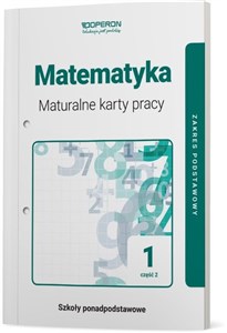 Picture of Matematyka 1 Maturalne karty pracy  Część 2 Zakres podstawowy Szkoły ponadpodstawowe