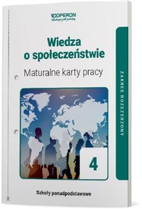 Picture of Wiedza o społeczeństwie 4 Maturalne karty pracy Zakres rozszerzony Szkoła ponadpodstawowa