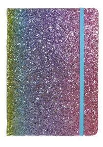 Obrazek Notes A5/80K brokatowy tęczowy