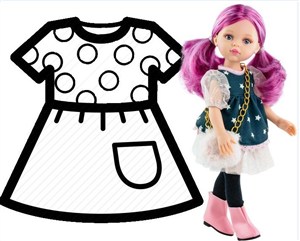 Obrazek Ubranko dla lalek 32cm