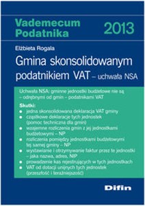 Picture of Gmina skonsolidowanym podatnikiem VAT Uchwała NSA