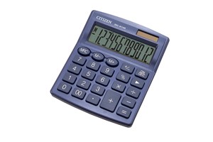 Picture of Kalkulator biurowy CITIZEN SDC-812NRNVE, 12-cyfrowy, 127x105mm, granatowy