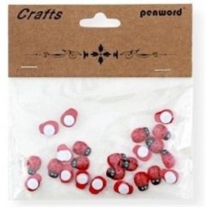 Picture of Dekoracje drewniane biedronki 8x11mm 24szt