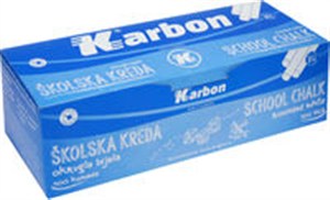 Picture of Kreda biała okrągła KARBON 100 sztuk