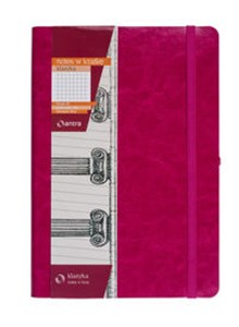 Picture of Notes A5 z gumką Klasyka kratka malinowy