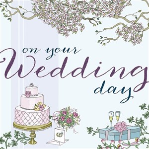 Obrazek Karnet Swarovski kwadrat Ślub Tort i prezent CL2113