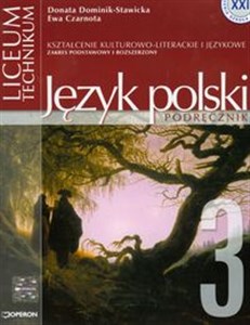 Picture of Język polski 3 Podręcznik Romantyzm Zakres podstawowy i rozszerzony Kształcenie kulturowo-literackie i językowe Liceum, technikum