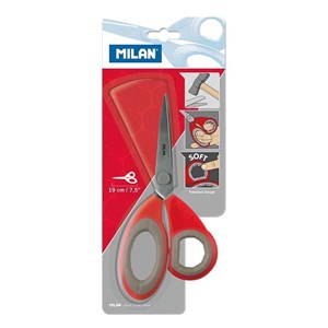 Picture of Nożyczki biurowe 19 cm czerwone