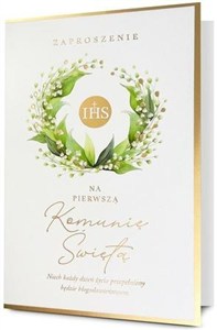 Obrazek Zaproszenie Komunia (5szt)