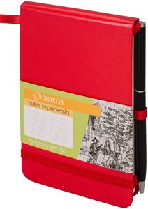 Obrazek Notes A6 Romantyzm w linie czerwony