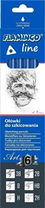 Picture of Ołówki do szkicowania 6szt 3B-2H
