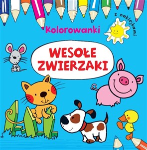 Picture of Wesołe zwierzaki Kolorowanki z naklejkami