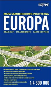 Obrazek Europa mapa samochodowo-polityczna 1:4 300 000