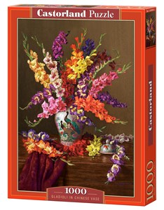 Obrazek Puzzle 1000 Gladioli in Chinese Vase