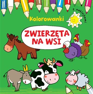 Picture of Zwierzęta na wsi Kolorowanki z naklejkami