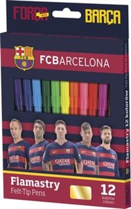 Obrazek Flamastry 12 kolorów FC Barcelona