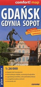 Obrazek Gdańsk Gdynia Sopot plan miasta 1:26 000