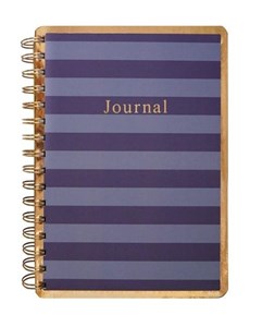 Picture of Kołonotes A5/150K fioletowe paski Journal