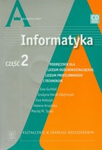 Obrazek Informatyka Część 2 Podręcznik z płytą CD Zakres rozszerzony Liceum ogólnokształcące, liceum profilowane, technikum