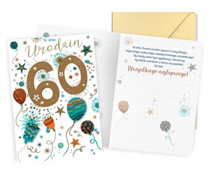 Picture of Karnet Urodziny 60