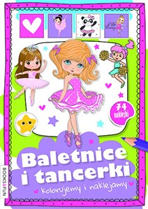 Picture of Baletnice i tancerki kolorujemy i naklejamy z naklejkami