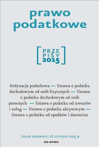Picture of Prawo podatkowe 2015 Przepisy