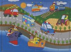 Picture of Układanka drewniana Pojazdy 24 WTS-61806