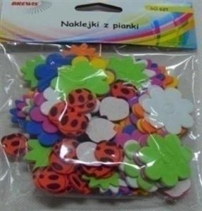Obrazek Naklejki z pianki kwiatki 60szt
