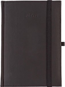 Picture of Notes A5 kratka Vivella z gumką czarny