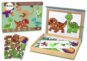 Obrazek Puzzle magnetyczne z motywem dinozaurów