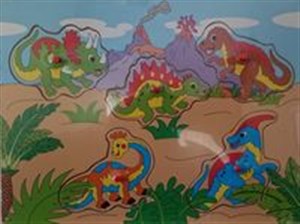 Obrazek Układanka drewniana Dinozaury 5