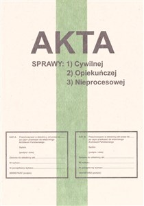 Picture of Zeszyt B5 Akta sprawy cywilnej