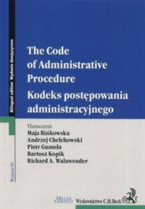 Obrazek Kodeks postępowania administracyjnego. The Code of Administrative Procedure