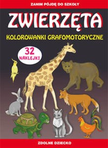 Picture of Zwierzęta Kolorowanki grafomotoryczne Zanim pójdę do szkoły. 32 naklejki