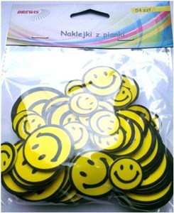 Picture of Naklejki z pianki uśmiechy 54szt