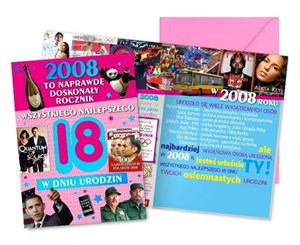 Picture of Karnet Urodziny 18