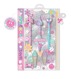 Obrazek Długopisy wymazywalne żelowe buźki