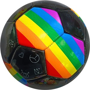 Obrazek Piłka nożna tęczowa