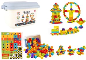 Obrazek Klocki budowlane w skrzyni 320el