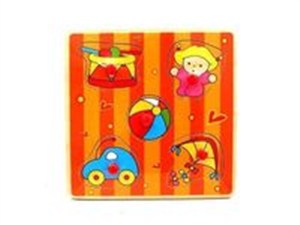 Obrazek Układanka drewniana z pinezkami Zabawki
