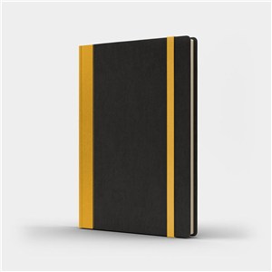 Obrazek Notatnik A5 Pro M+ gładki czarny/żółty