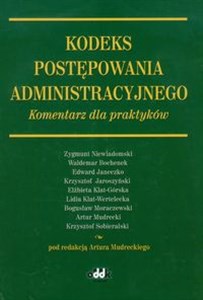 Obrazek Kodeks postępowania administracyjnego Komentarz dla praktyków