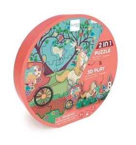 Picture of Puzzle 2w1 2D i 3D scenografia Księżniczka