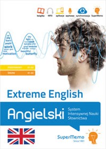 Obrazek Extreme English Angielski System Intensywnej Nauki Słownictwa (poziom podstawowy A1-A2 i średni B1