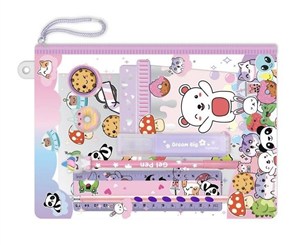 Picture of Notatnik z akcesoriami w saszetce Zwierzątka