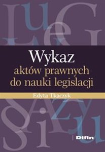 Obrazek Wykaz aktów prawnych do nauki legislacji