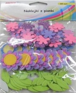 Picture of Naklejki z pianki kwiatki 85szt