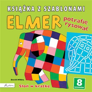Picture of Elmer Książka z szablonami Potrafię rysować