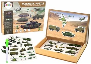 Obrazek Puzzle magnetyczne z motywem wojny